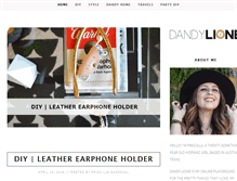 Tablet Screenshot of dandylione.com